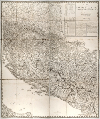 PAGANI, DOMENICO: MAP OF THE ILLYRIAN PROVINCES